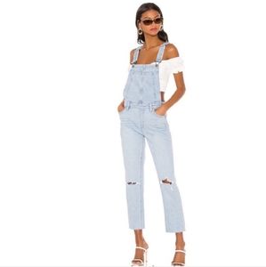 Paige Sierra High Rise overalls in Lindon Distrusted